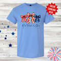 Red White & Blue Bow Shirt | America 250 Years Shirt | 4th of July Patriotic Tee | Independence Day Graphic T-Shirt | Cute USA Shirt
