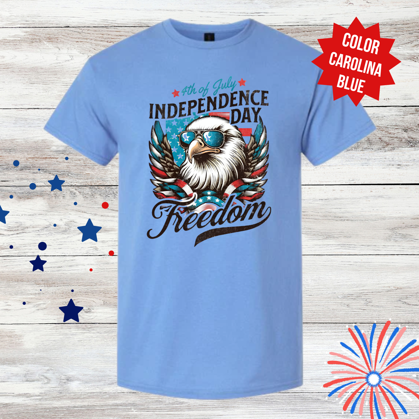 Freedom Eagle Shirt | 4th of July Shirt | Patriotic Eagle Graphic Tee| Independence Day Shirt | Americana Unisex T-Shirt | USA Freedom Shirt