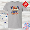 Red White & 250 Shirt | 4th of July Shirt | Patriotic Bow Fireworks Tee | America 250 Celebration T-Shirt | Independence Day Shirt