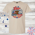 250th Happy Birthday America Shirt | 4th of July Shirt | America 250 Patriotic Tee| Independence Day Graphic T-Shirt | USA Celebration Shirt