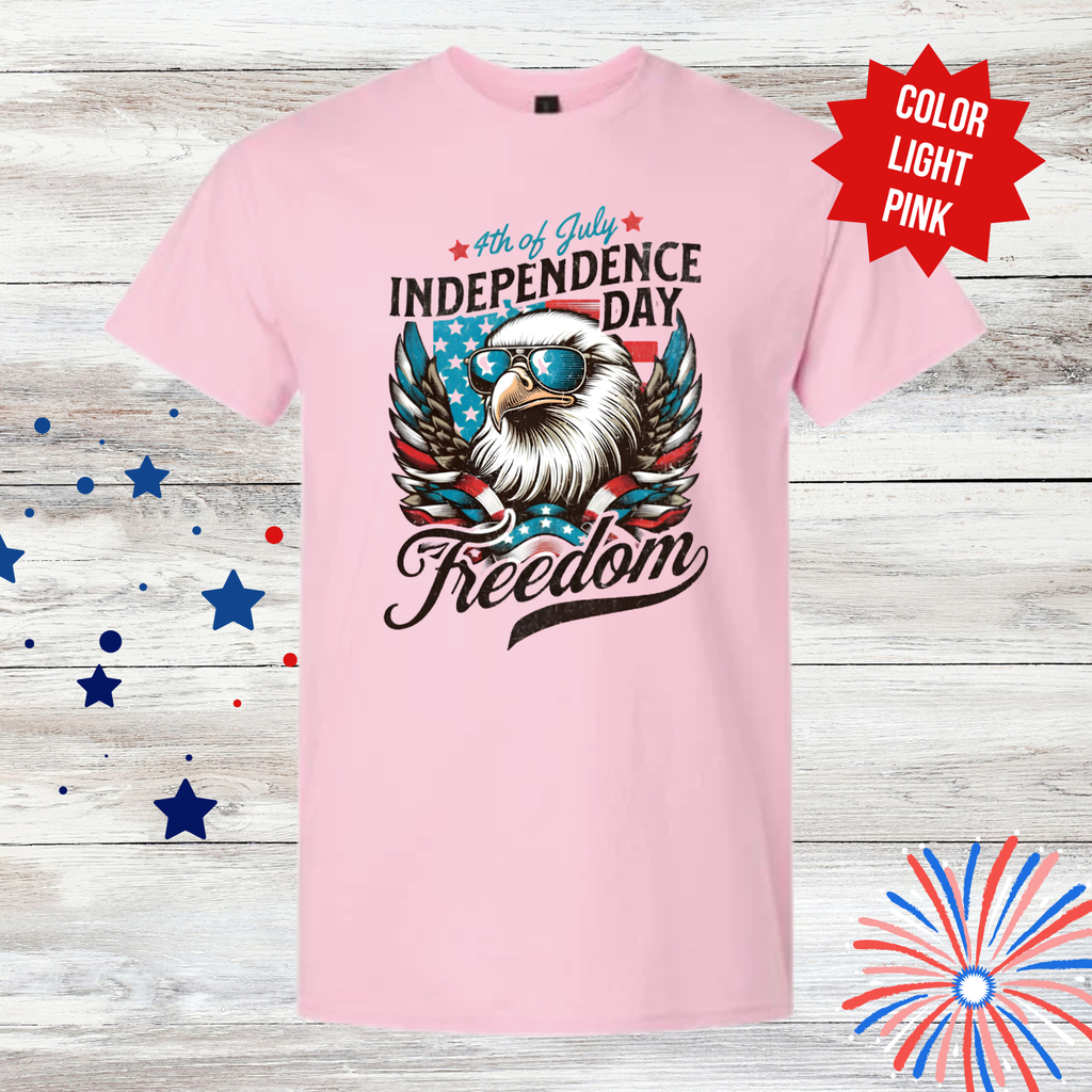 Freedom Eagle Shirt | 4th of July Shirt | Patriotic Eagle Graphic Tee| Independence Day Shirt | Americana Unisex T-Shirt | USA Freedom Shirt