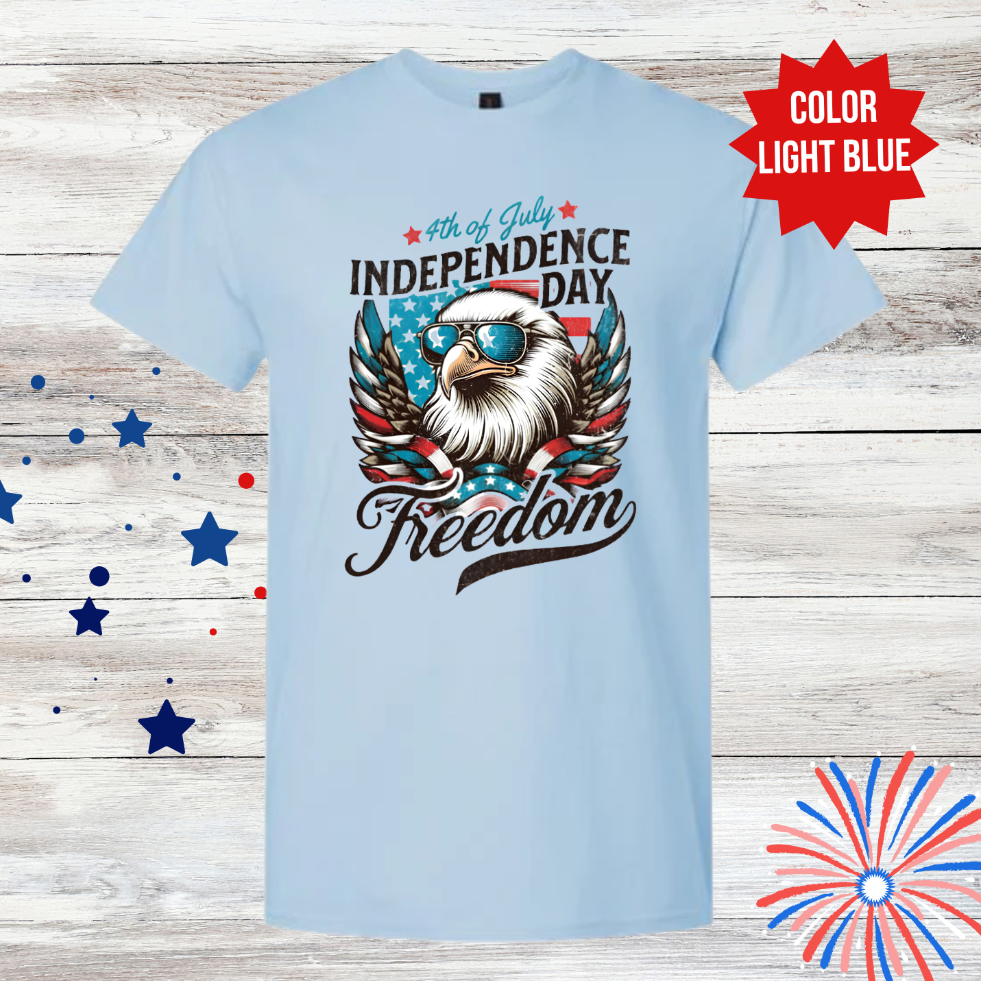 Freedom Eagle Shirt | 4th of July Shirt | Patriotic Eagle Graphic Tee| Independence Day Shirt | Americana Unisex T-Shirt | USA Freedom Shirt