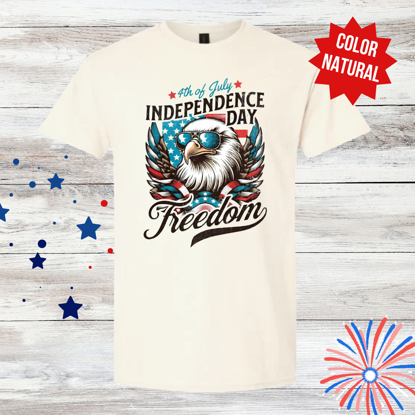 Freedom Eagle Shirt | 4th of July Shirt | Patriotic Eagle Graphic Tee| Independence Day Shirt | Americana Unisex T-Shirt | USA Freedom Shirt