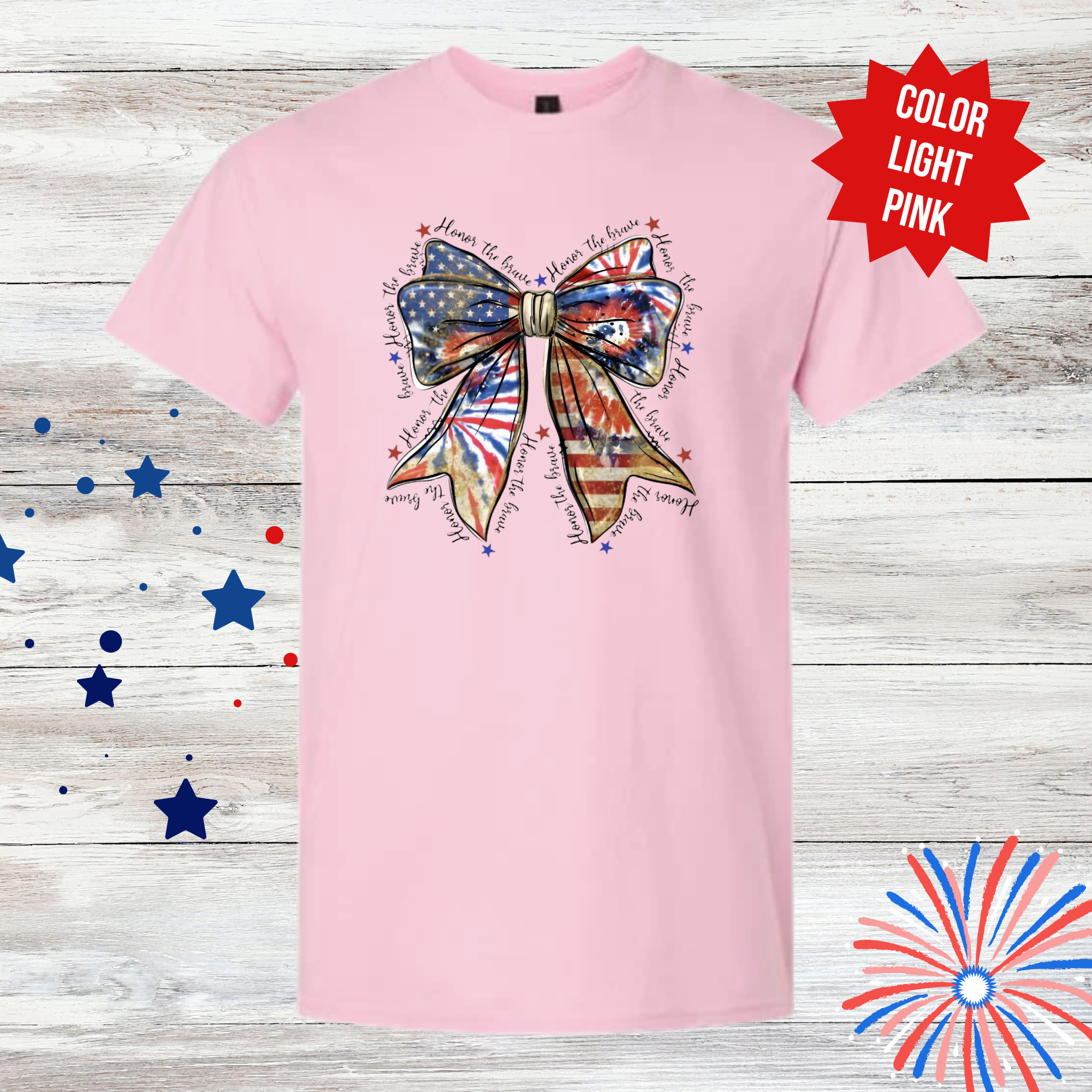 Patriotic Coquette Bow Shirt | USA Flag Bow T-Shirt | Fourth of July Shirt | America 250 Years | Red White Blue Tee