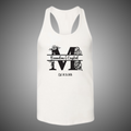 Monogram “M” Couples Anniversary Tank | Custom EST Date Floral Initial Tank Top | Personalized Wedding & Anniversary Gift