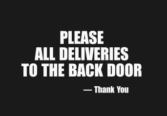 Front Door Sign Decal | Home Door Vinyl Sticker | Minimal Door Decor