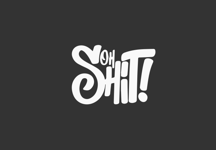 Oh Shit Car Decal | Funny Car Sticker | Bold Vinyl Decal for Car Window | Humor Bumper Sticker
