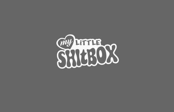 My Little Shitbox Car Decal | Funny Car Sticker | Pet Lover Humor Vinyl Decal