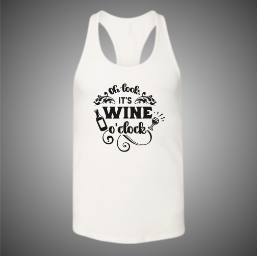 Oh Look It's Wine O' Clock Bella Racerback Tank Top