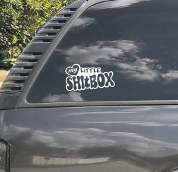 My Little Shitbox Car Decal | Funny Car Sticker | Pet Lover Humor Vinyl Decal