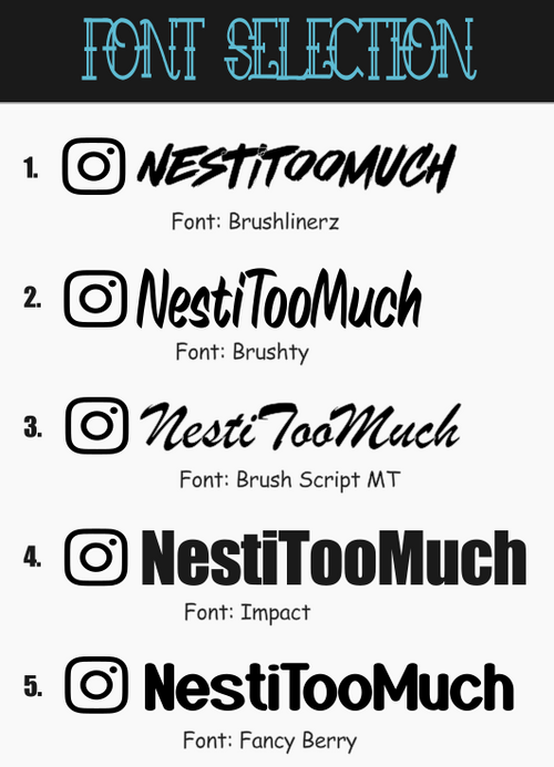 Custom Instagram Handle Decal | Car Window IG Sticker | Choose Your Font